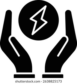 Save Energy vector icon. Can be used for printing, mobile and web applications.