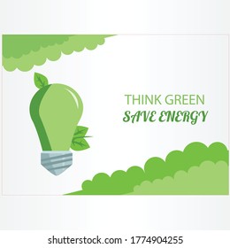 save energy vector illustration. background. poster.