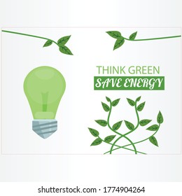 save energy vector illustration. background. poster.