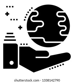 Save environment icon in glyph vector