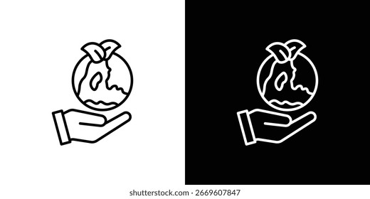 Save environment icon symbol template for graphic and web design collection logo vector illustration