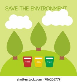 Save the Environment Illustration vector