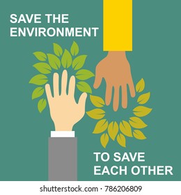 Save the Environment Illustration vector
