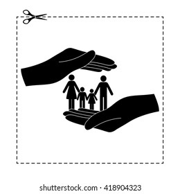 save family vector icon