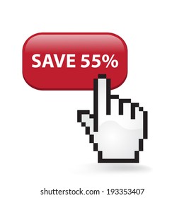 Save Fifty Five Percent Button