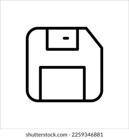 save file  icon with isolated vektor and transparent background