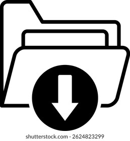 Save File Icon Mixed Vector Illustration