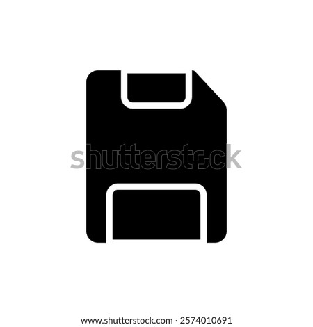 save file icon, simple flat style, illustration, logo sign symbol pictogram template, for ui or ux isolated on white for mobile app, editable	