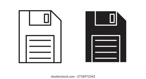 Ícone Salvar arquivo. Símbolo, ilustração de logotipo. conjunto de ícones gráficos