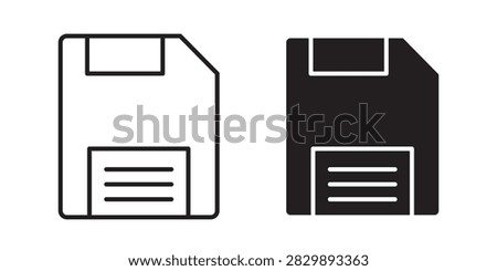 Save file icon thin graphic illustration..