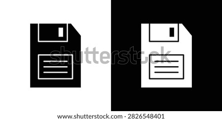 Save file icon thin line pictogram pack. EPS10