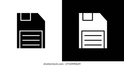 Salvar o projeto da silhueta do vetor dos ícones de arquivo. Ilustração de design gráfico plano vetorial.