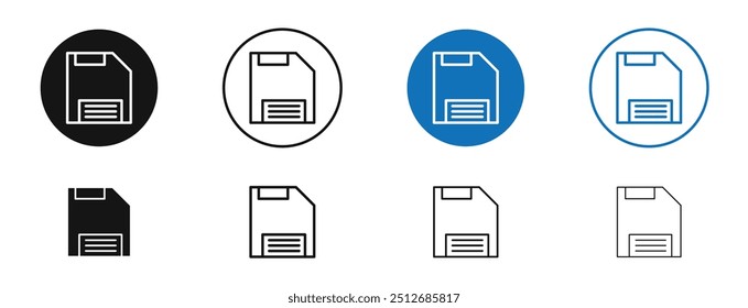 Save file in set in black and blue color