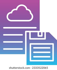 Save File vector icon. Can be used for printing, mobile and web applications.