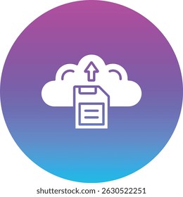 Save File vector icon. Can be used for printing, mobile and web applications.