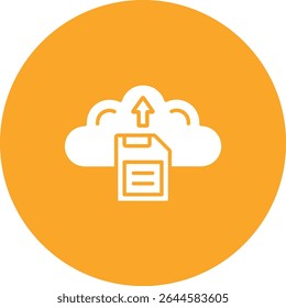 Save File vector icon. Can be used for printing, mobile and web applications.
