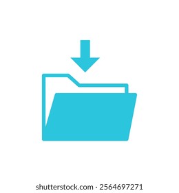 Save files and data icon. Isolated on white