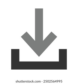 Save Files Icon Black and White Vector Graphic