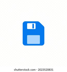 guardar disco de un solo icono simple vector de diseño plano