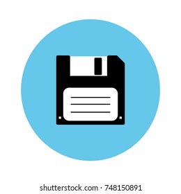 Save floppy icon. Vector.