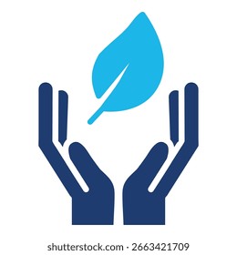 Guardar Bosque en diseño plano monocromo azul, Ilustración vectorial
