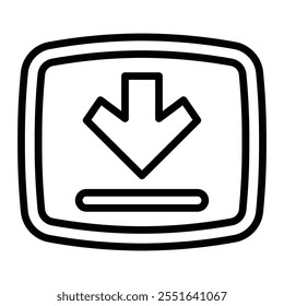 Save Game Icon Vector Line Icon Design