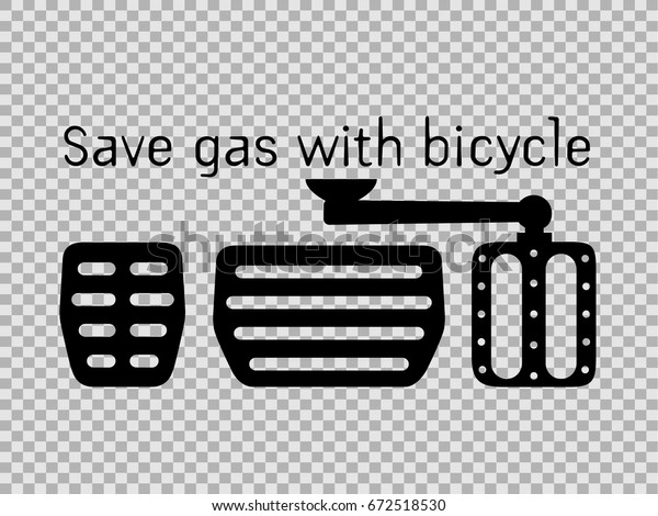 Save\
gas with bicycle Idea , gas pedal and Bicycle\
pedal