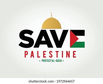 Save Gaza Save Palestine Save Palestine Stock Vector (royalty Free 