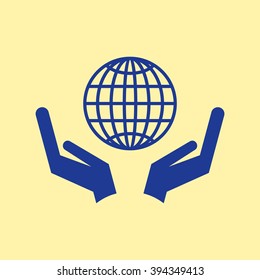Save Globe, Save Earth Icon.