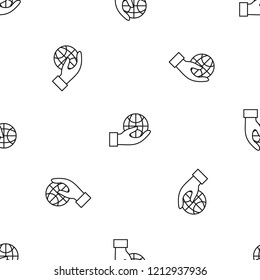 Save globe energy pattern seamless vector repeat geometric for any web design