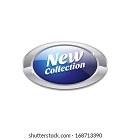 Save Glossy Chrome New Collection Icon