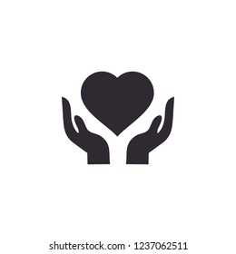 Save the heart Icon Vector