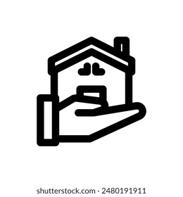 Save home icon line style