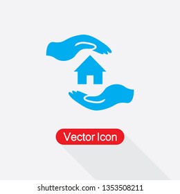 Save Home Icon Vector Illustration Eps10