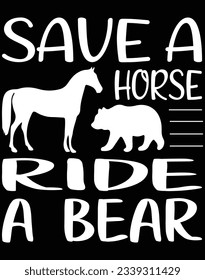 Save a horse ride a bear EPS file for cutting machine. You can edit and print this vector art with EPS editor.