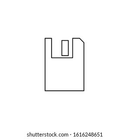 Save icon. Attachment symbol. Logo design element