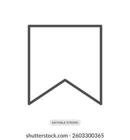 Save icon. Bookmark symbol. Social media network vector illustration in line style.