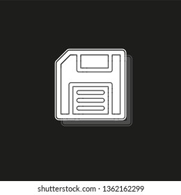save icon - computer symbol - memory storage - information disc
