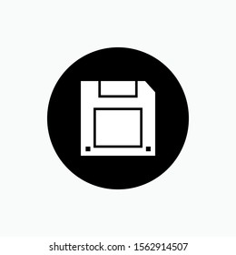 Save Icon. Data Storage Symbol for Design, Presentation, Website or Apps Elements - Vector.  Logo Template.
