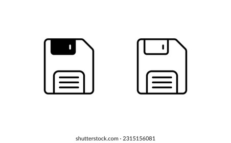 Save icon design with white background stock illustration
