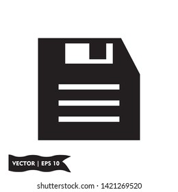 save icon diskette symbol sign, vector, eps 10