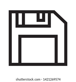 save icon diskette symbol sign, vector, eps 10