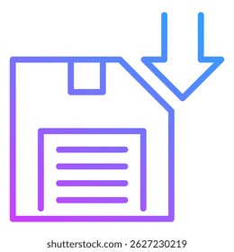 Save Icon Element For Design