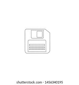 Save icon. File attachment sign