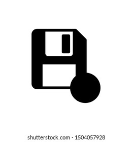 Save icon. File attachment symbol