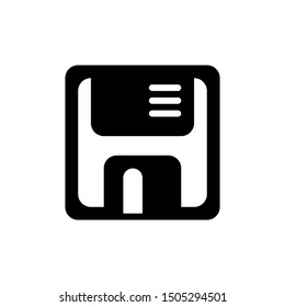 save icon in flat style isolated. Vector Symbol illustration.