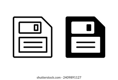 save icon, Floppy disk icon vector for web site Computer and mobile app