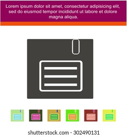 Save icon. Floppy vector