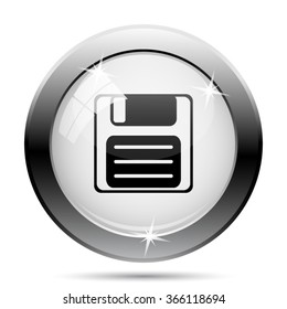 Save icon. Internet button on white background. EPS10 vector.
