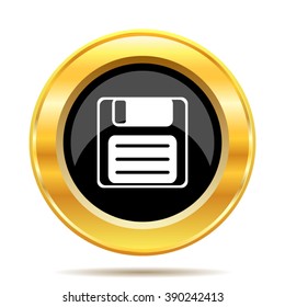 Save icon. Internet button on white background. EPS10 vector.
